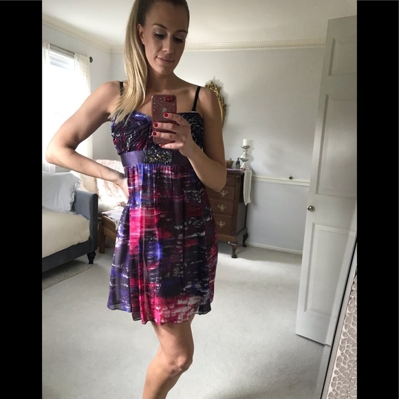 BCBG Max Azria Azaeleacom Cocktail Dress size 10 (fits like 6) - Picture 5 of 12